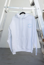 Load image into Gallery viewer, &quot;Be Kind To Your Mind&quot; Hoodie (White/Baby Blue)
